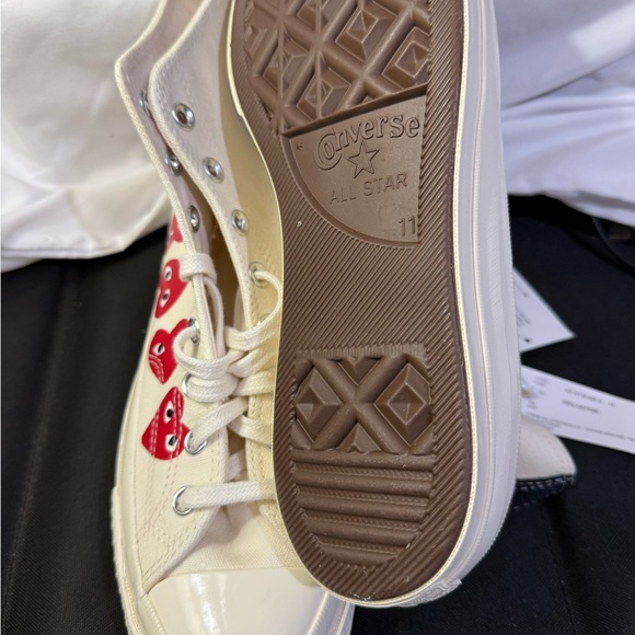 Converse Chuck Taylor All Star 70 Hi Comme des Garcons Play M/Size 11 W/13 - Picture 5 of 9